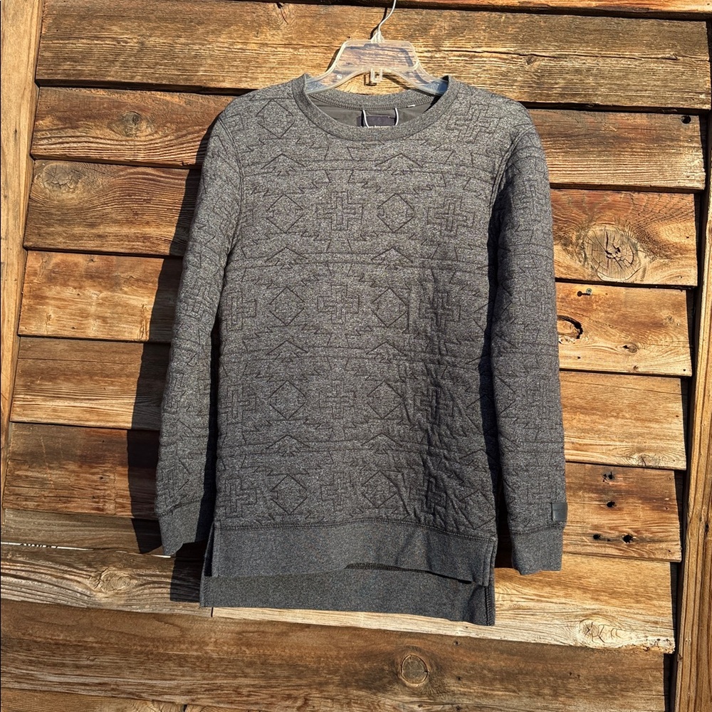 Modern amusement stitched Aztec pattern pullover - image 1